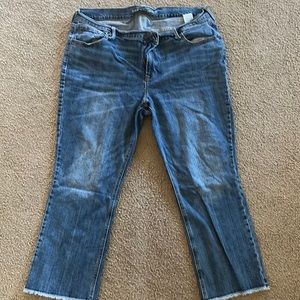 Flare mid rise jeans